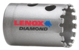 Lenox® Diamond™ 1211722DGHS Bi-Metal Multi-Purpose Hole Saw, 1-3/8 in Dia, 1-1/2 in D Cutting, Diamond Grit Cutting Edge