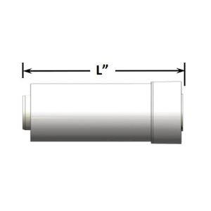 Rinnai® 229308NPP Vent Pipe Extension, 2 in or 4 in, Polypropylene