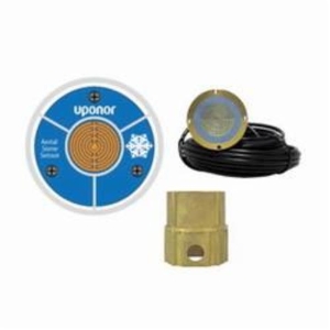 Uponor A3040090 Pavement Snow and Ice Sensor, -30 to 170 deg F, Silicon Brass