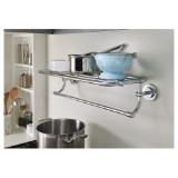 Moen® DN0794CH Towel Shelf, Iso™, 26.95 in W x 6.38 in H, Chrome