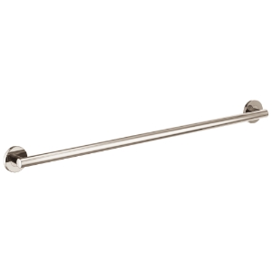 Brizo® 694275-PN Euro Round Decorative Grab Bar, 42 in L x 1-1/4 in Dia, Polished Nickel, Metal