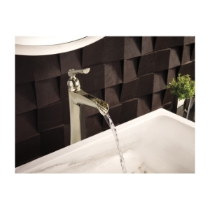 Brizo® 65461LF-PN-ECO Rook® Vessel Lavatory Faucet, 5-7/16 in Spout, 10-1/4 in H Spout, Polished Nickel, 1 Handle