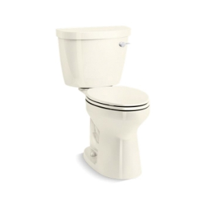 Kohler® 31621-RA-96 2-Piece Chair Height Toilet, Cimarron® Comfort Height®, Elongated Bowl, 16-1/2 in H Rim, 12 in Rough-In, 1.28 gpf, Biscuit