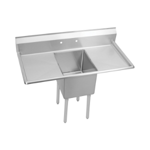 Elkay® S1C18X18-2-18X 300 Dependabilt Service Sink, Rectangle Shape, 2 Faucet Holes, 23.8 in W x 54 in D x 43.8 in H, Freestanding Mounting