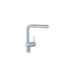 Blanco 441197 Kitchen Faucet, LINUS™, 2.2 gpm Flow Rate, 140 deg Swivel Spout, Satin Nickel, 1 Handle, 1 Faucet Hole