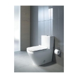 DURAVIT 0935200085 DuraStyle Toilet Tank With Dual Flush Piston Valve, 1.6/0.8 gpf, Top Button Flush, White