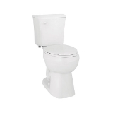 NIAGARA SHADOW™ C33.300.01 ADA Height Single-Flush 2-Piece Toilet, Elongated Bowl, 17-1/4 in H Rim, 12 in Rough-In, 0.8 gpf, White, Left Hand Trip Lever