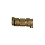 A.Y. McDonald 5141-170, 74758-22 Octagonal Straight Coupling, 1-1/2 in Nominal, -22 CTS Mac-Pak Compression End Style, Brass