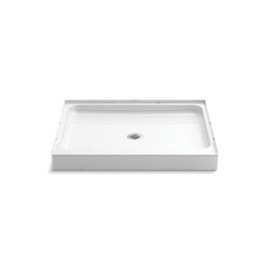 Sterling® 72111100-0 Ensemble™ Shower Receptor, White, Center Drain, 42-1/4 in L x 34 in W x 5-1/2 in D