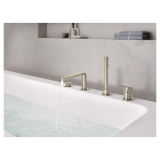 GROHE 19577EN1 Ohm Bathtub Faucet, Lineare™, 5.3 gpm Flow Rate, Brushed Nickel, 1 Handle, Function: Traditional