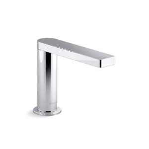Kohler® 103C36-SANA-CP Composed® Faucet With Kinesis™ Sensor Technology and AC Powered, 0.5 gpm Flow Rate, 4-7/8 in H Spout, Grid Drain, 1 Faucet Hole, Polished Chrome, Function: Touchless