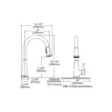 Elkay® LK6000CR Kitchen Faucet, Everyday, 2.2 gpm Flow Rate, Polished Chrome, 1 Handle, 1 Faucet Hole, Function: Traditional