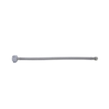 PlumbShop® PLS1-16DL F Flexible Toilet Connector, 3/8 x 7/8 in Nominal, Compression x Ballcock End Style, 16 in L, 125 psi Working, Reinforced PVC/Braided Stainless Steel