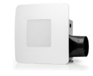 ReVent® RVL80 80CFM Ventilation Bathroom Fan with LED Lighting, 0.8 Sones, White