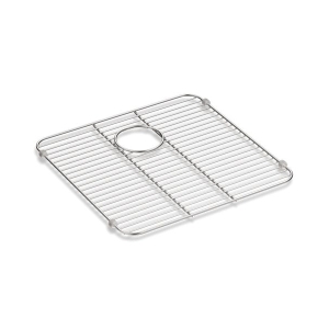 Kohler® 5184-ST Iron/Tones® Sink Rack, 13-3/8 in L x 14-5/8 in W, Stainless Steel