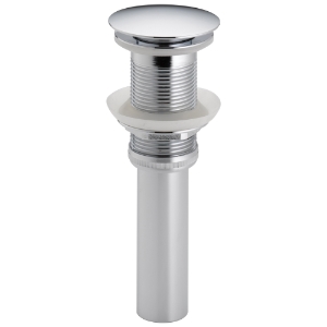 Brizo® RP72413PC Pushbutton Activated Pop-Up Drain Assembly, Polished Chrome, Brass Drain
