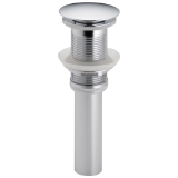 Brizo® RP72413PC Pushbutton Activated Pop-Up Drain Assembly, Polished Chrome, Brass Drain