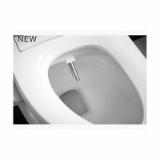 Kohler® 18751-0 C3®-050 Cleansing Toilet Seat with Lid, Elongated Bowl, Closed Front, Plastic, White, Slow Close Hinge