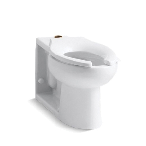 Kohler® 4386-0 Anglesey® Toilet Bowl, White, Elongated Shape, 4-1/2 in Rough-In, 15 in H Rim, 2-3/8 in Trapway