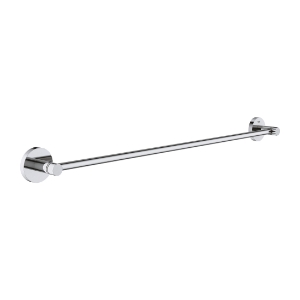 GROHE 40366001 Towel Rail, Essentials, 24 in L Bar, 2-3/8 in OAD, Metal, Polished Chrome