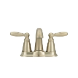 Moen® 6610BN Brantford™ Centerset Bathroom Faucet, Brushed Nickel, 2 Handles, Metal Pop-Up Drain, 1.5 gpm Flow Rate