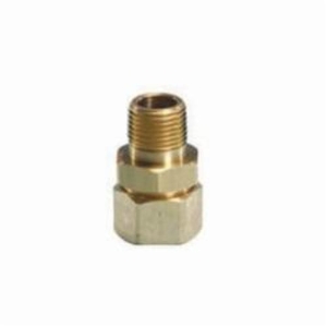 TracPipe® Counterstrike® AutoFlare® FGP-FST-1000 Self-Flaring Straight Fitting, 1 in Nominal, MNPT x TracPipe® PS-II/CounterStrike® End Style, 2-3/8 in L, Brass
