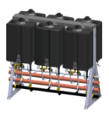 Rinnai® TRS06CUiN Freestanding Rack System Interior 6 Unit, Natural Gas