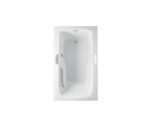 Clarion AD416062T-WH 60 x 36 Acrylic Drop-in End Drain Bathtub, White