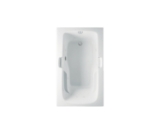 Clarion AD416062T-WH 60 x 36 Acrylic Drop-in End Drain Bathtub, White