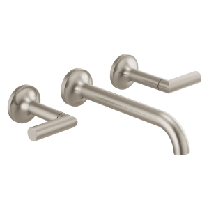 Brizo® T65875LF-BNLHP Odin® Lavatory Faucet, Commercial/Residential, 1.5 gpm Flow Rate, 7-7/8 in Center, Brushed Nickel, 2 Handles