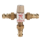 WATTS® 6550792 LFMMV Thermostatic Mixing Valve, 3/4 in Nominal, Threaded Union End Style, 150 psi Pressure, 20 gpm Flow, Copper Silicon Alloy Body