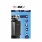 Moen® GX100C GX Series Garbage Disposal, 1-1/2 in Drain, 1 hp, 115 V, 2800 rpm Grinding