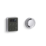 Kohler® 5557-CP Invigoration® Steam Generator Control Kit, Adjustable Panel, 90 to 125 deg F Range, Polished Chrome
