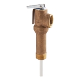 WATTS® 0556004 LF100XL Temperature/Pressure Relief Valve, 3/4 in Nominal, MNPT x FNPT End Style, 150 psi Pressure, Copper Alloy Body