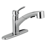 DELTA® 4140-TP-DST Collins™ Kitchen Faucet, 1.8 gpm Flow Rate, Swivel Spout, Chrome, 1 Handle, 1/3 Faucet Holes