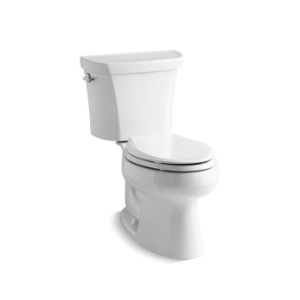 Kohler® 3988-0 Wellworth® Two-Piece Elongated Toilet, Dual-Flush, White