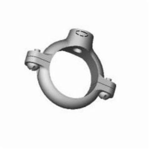GFM 385 1-1/2 Split Ring Hanger, 1-1/2 in Pipe/Tube, 3/8 in Rod, 180 lb Load, Ductile Iron, Zinc Plated