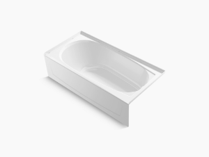 Sterling® 71341120-0 Performa™ 2 Vikrell Bathtub, Oval Shape, 60 in L x 29 in W, Right Drain