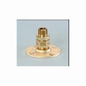 TracPipe® Counterstrike® AutoFlare® FGP-BFF-1000 Straight Flange Fitting, 1 in Nominal, MNPT x TracPipe® PS-II/CounterStrike® End Style, 3 in L, Brass