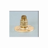 TracPipe® Counterstrike® AutoFlare® FGP-BFF-1000 Straight Flange Fitting, 1 in Nominal, MNPT x TracPipe® PS-II/CounterStrike® End Style, 3 in L, Brass