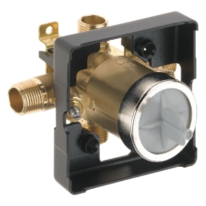 Brizo® R60000-UNWS Tub and Shower Rough-In Valve, 1/2 in MNPT Inlet x 1/2 in FNPT C Outlet, Forged Brass Body