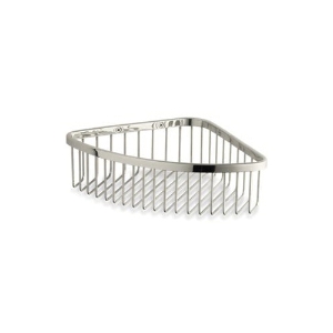 Kohler® 1897-SN Large Corner Shower Basket, 3 in H x 8-1/16 in W x 8-1/16 in D, Stainless Steel, Vibrant® Polished Nickel