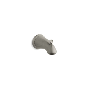 Kohler® 10280-4-BN Diverter Bath Spout With Sculpted Lift Rod, Forte®, 1/2 in NPT Connection, Metal, Vibrant® Brushed Nickel