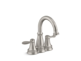 Kohler® 27378-4-BN Bellera® Centerset Bathroom Sink Faucet, Vibrant® Brushed Nickel, 2 Handles, Clicker Drain, 1.2 gpm Flow Rate