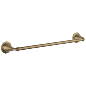 DELTA® 79418-CZ Linden® Towel Bar, 18 in L Bar, 3-1/2 in OAD x 2-1/2 in OAH, Brass, Champagne Bronze