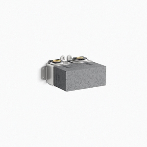 Kohler® 26339-NA 1-Port Thermostatic Valve with Integral Volume Control, 3/4 in FNPT Inlet x 1/2 in FNPT Outlet, 45 psi Pressure, 7 gpm Flow Rate, Brass/Plastic Body