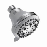 DELTA® 52634-15-BG Universal Premium Shower Head, 1.5 gpm Min, 5 Sprays, Wall Mount, 3-21/32 x 3-23/64 in Head, Chrome