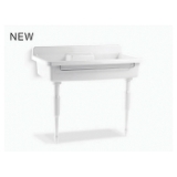 Kohler® 21103-2HW-0 Farmstead® Kitchen Sink, Rectangular Shape, 2 Faucet Holes, 45 in L x 25 in W x 13-7/8 in H, Freestanding Mount, Enameled Cast Iron, White