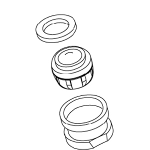 Kohler® 1103459-BC Medium Aerator Kit, 1.5 gpm Flow Rate, Bright Chrome