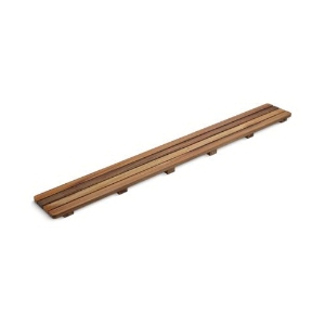Kohler® 9336-NA Groove® Drain Cover, 55-1/2 in L x 5-1/2 in W, Teakwood